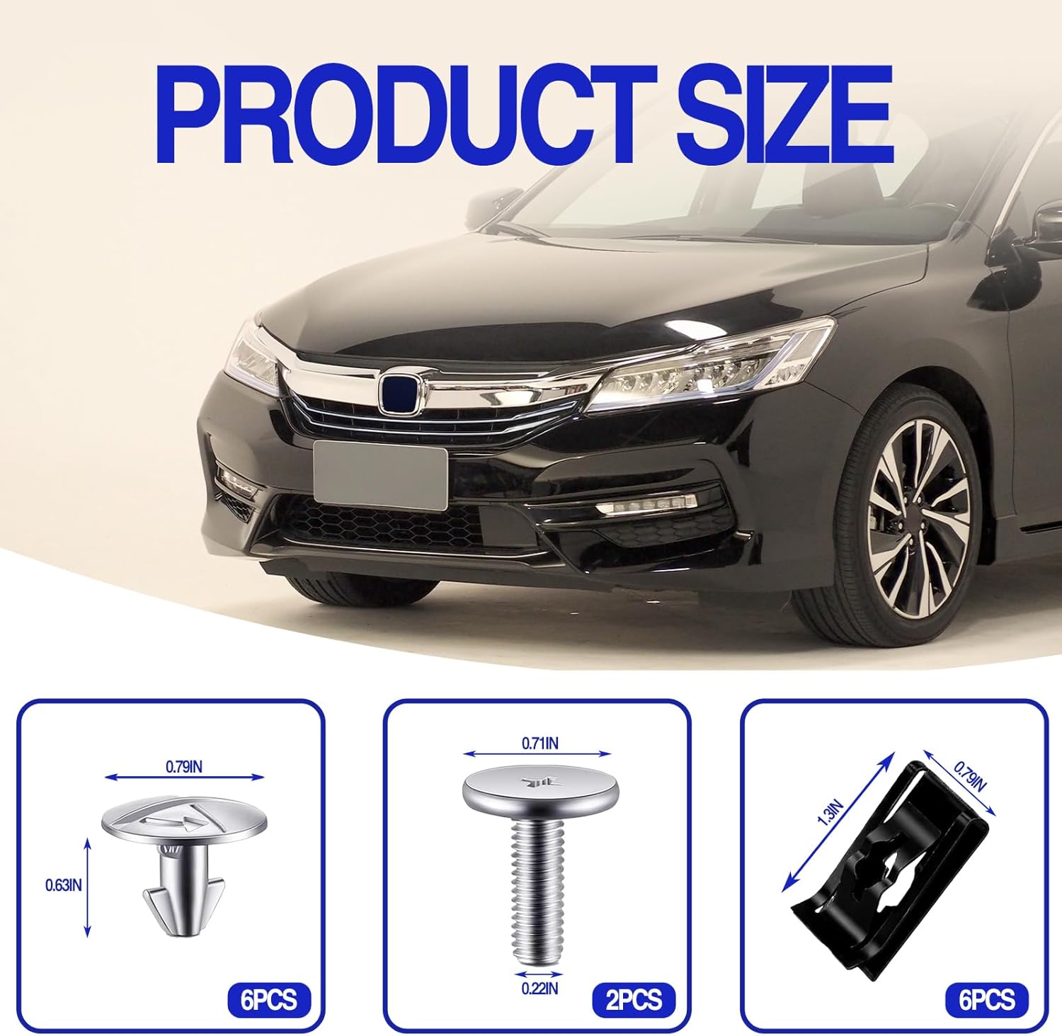 14PCS Engine Splash Shield Hardware Kit – Under Engine Cover Bolts & Clips for Skid Plate & Oil Pan Protection – Replaces 90105-TBA-A00, 90674-TY2-A01