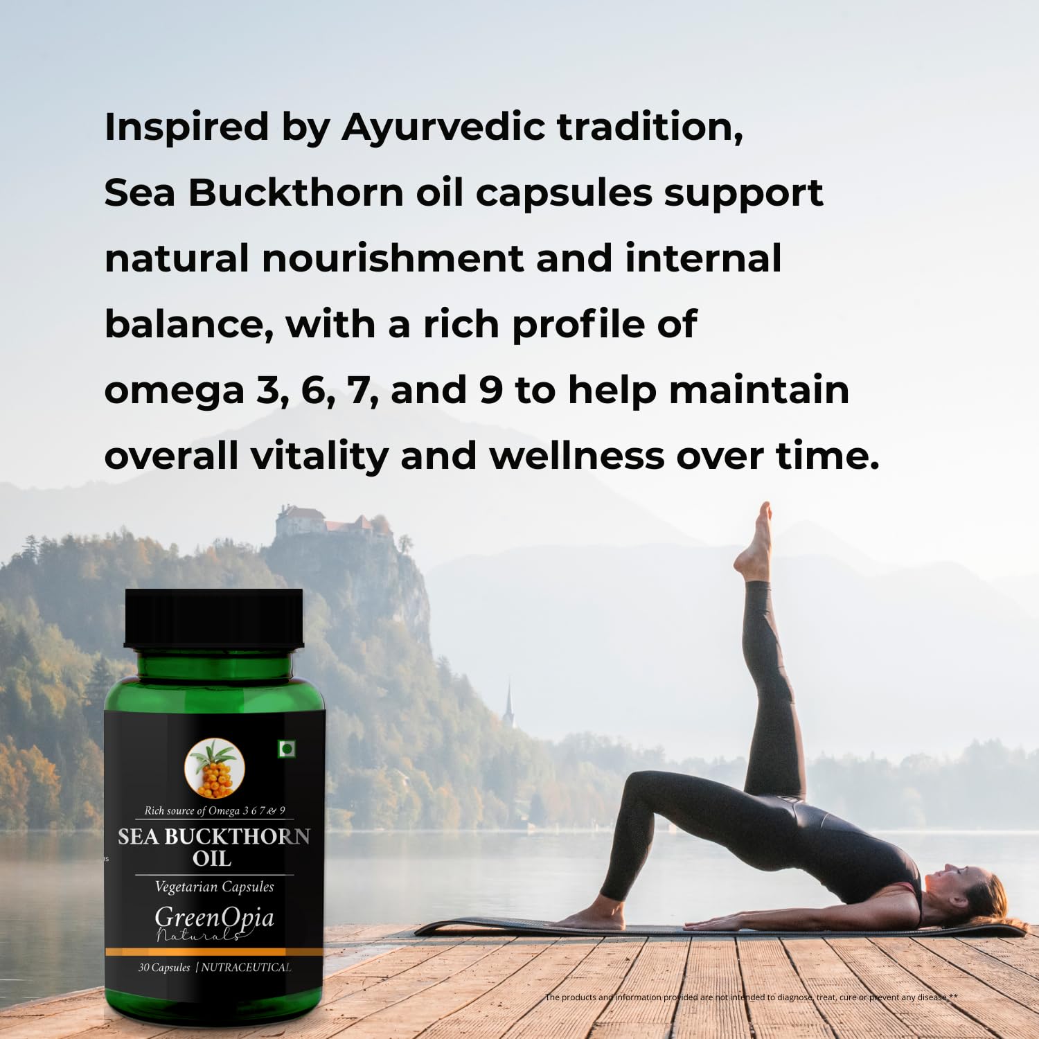 Sea Buckthorn Oil | 30 Veg Capsules | Rich in Omega 3, 6, 7 & 9 — Amazon image 2