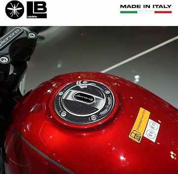 labelbike - 3D Sticker Motorcycle Fuel Tank Cap Protection and Decoration in Resin Compatible with Benelli Leoncino 500 and 500 Trail