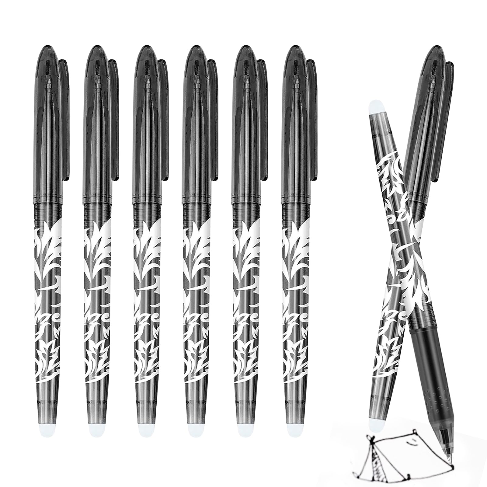 Finehenchi Erasable Pens, 8 Pcs Rub Out Pens