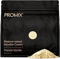 Vista 10 de ProMix Nutrition Proteína en polvo de caseína, alimentada con pasto, criada en pasto, liberación lenta de 0.88 oz de caseína micelar – 0.18 onzas