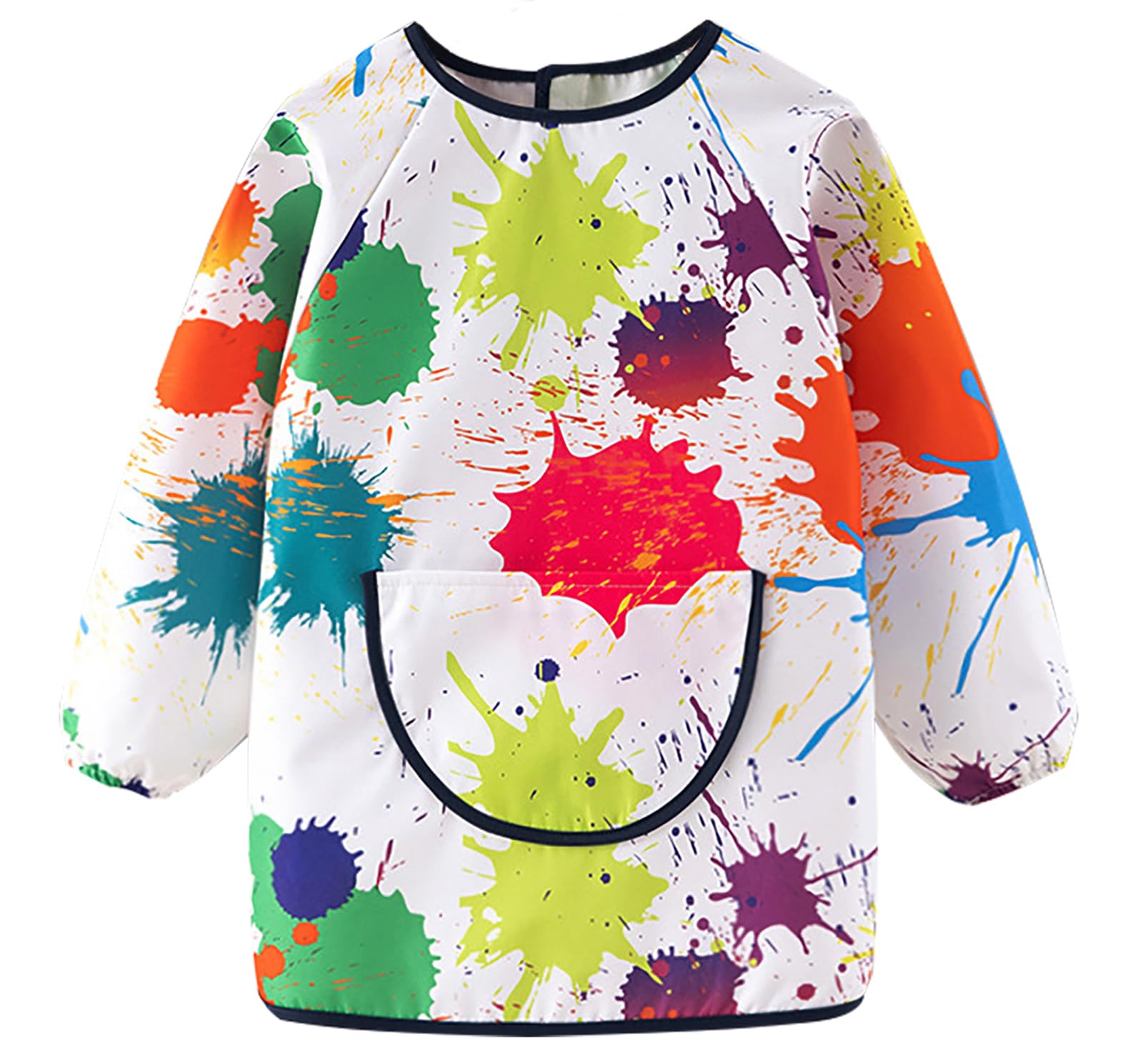 Heyjoin Kids Waterproof Art Smock Graffiti Painting Apron with Long Sleeves for Toddlers & Children (Graffiti-S)