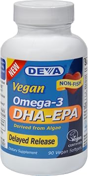 DEVA VEGAN VITAMINS DHA-EPADELAYED RELVEGAN, 90 VCAP