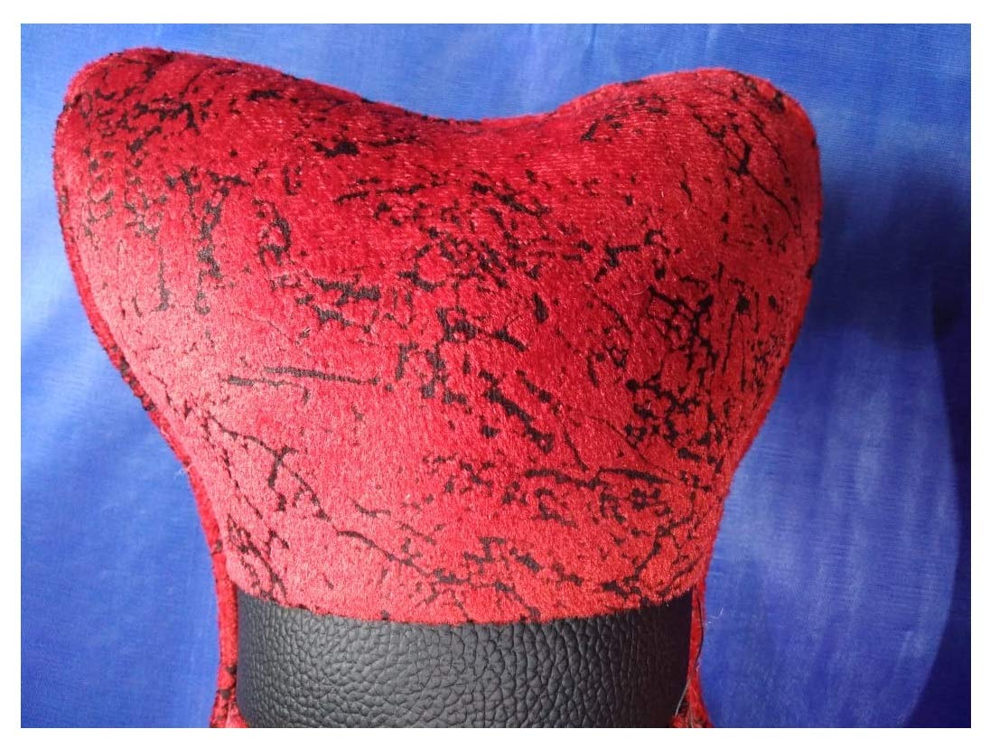AUTONEST Car Neck Rest Pillow/Cushion Pillow (Red & Black) (Set of 2) for Mahindra KUV100 1