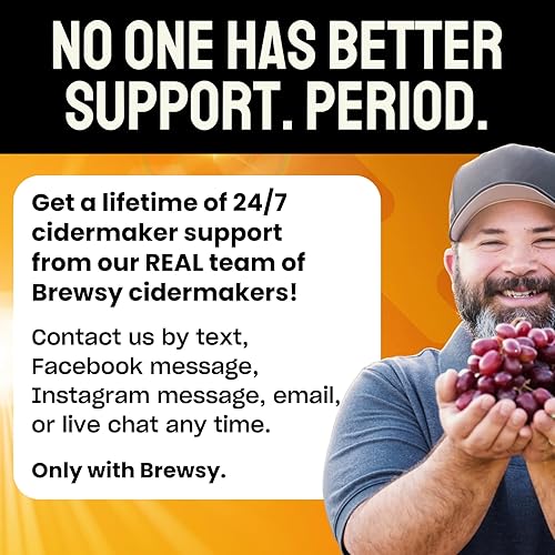 Miniatura 5 de Brewsy Kit de inicio para hacer sidra - Kit de sidra personalizado - 4 botellas en 9 días - Usa cualquier jugo para hacer sidra