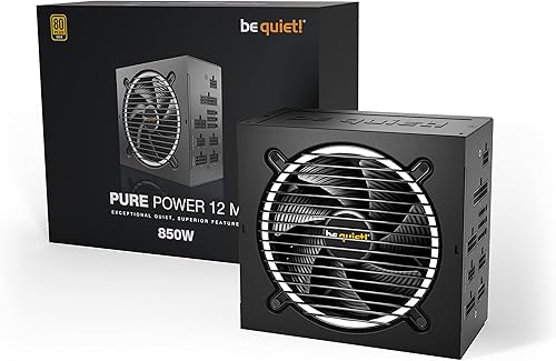 Miniatura 2 de be quiet! Pure Power 12 M 850W Fuente de alimentación modular  80 Plus Gold  ATX 3.1  Conectores PCIe 5.0 para GPU y 6+2 pines  Incluye cable