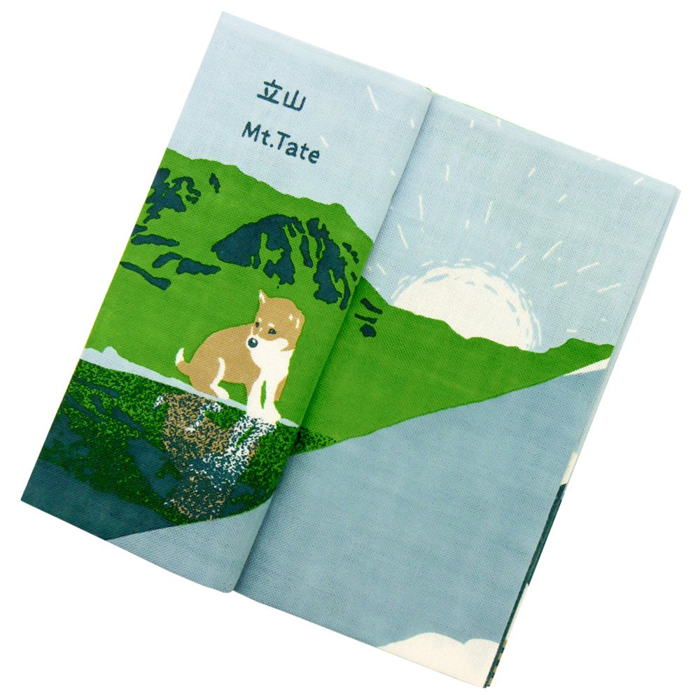 HAMAMONYO Tenugui libro 'Shiba-Inu Climbing Tour'