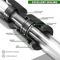 Vista 4 de 20PCS Push-to-Fit Drip Irrigation Emitters for 1/4 inch Irrigation Tubing, Two-Way Connection Adjustable Drip Emitter Sprayer with Stake, Irrigation