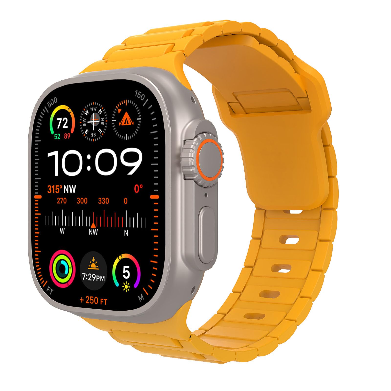 MoKo Cinturino Compatibile con Apple Watch Ultra 2 49mm 46mm 45mm 44mm 42mm per Uomo Donna, Cinturino di Ricambio Sportivi in Silicone per iWatch Apple Watch Serie 10 9 8 7 6 5 SE Ultra 2