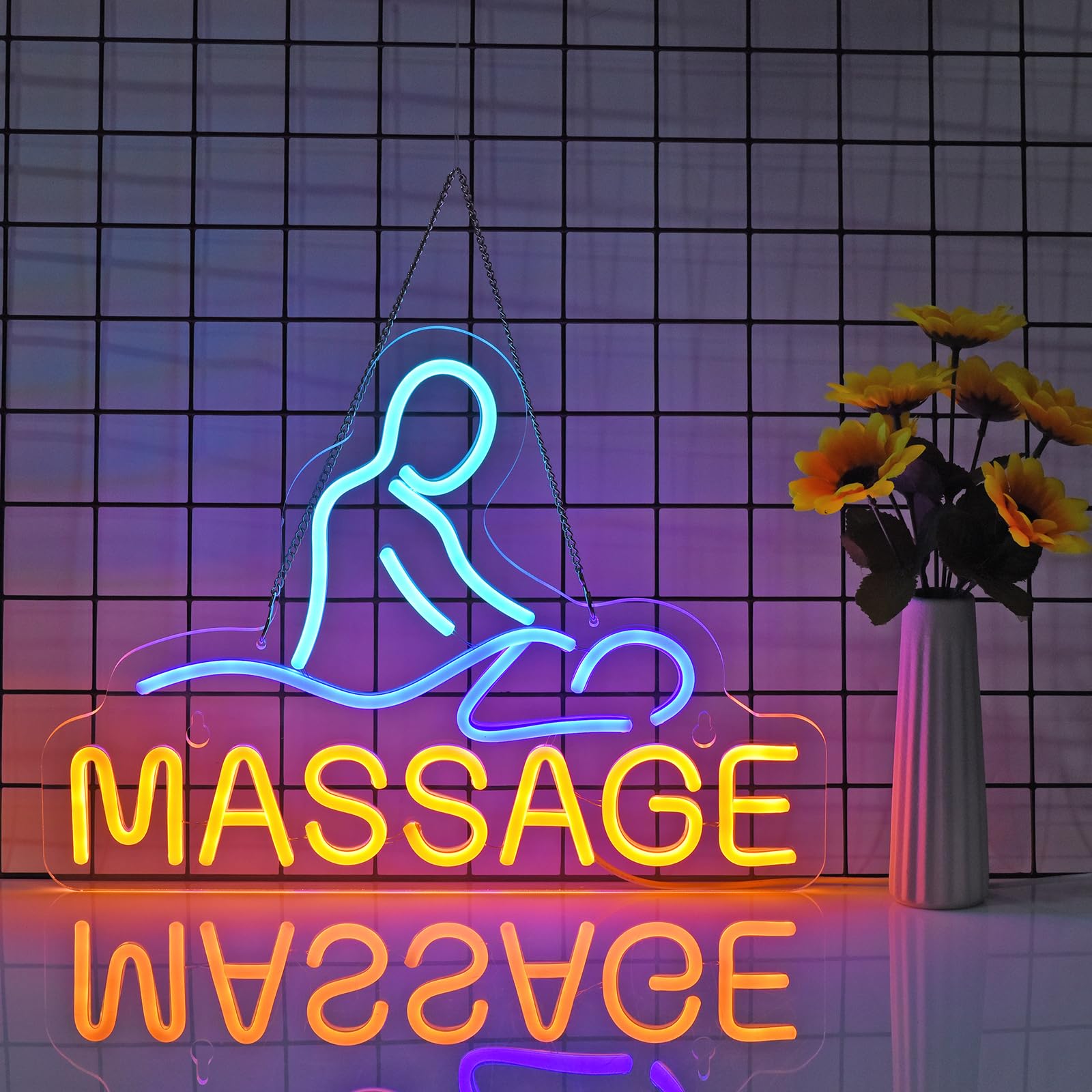 ADVPRO Open Massage Shop Lure - Señuelo LED De Neón Con Pantalla I365-b(c