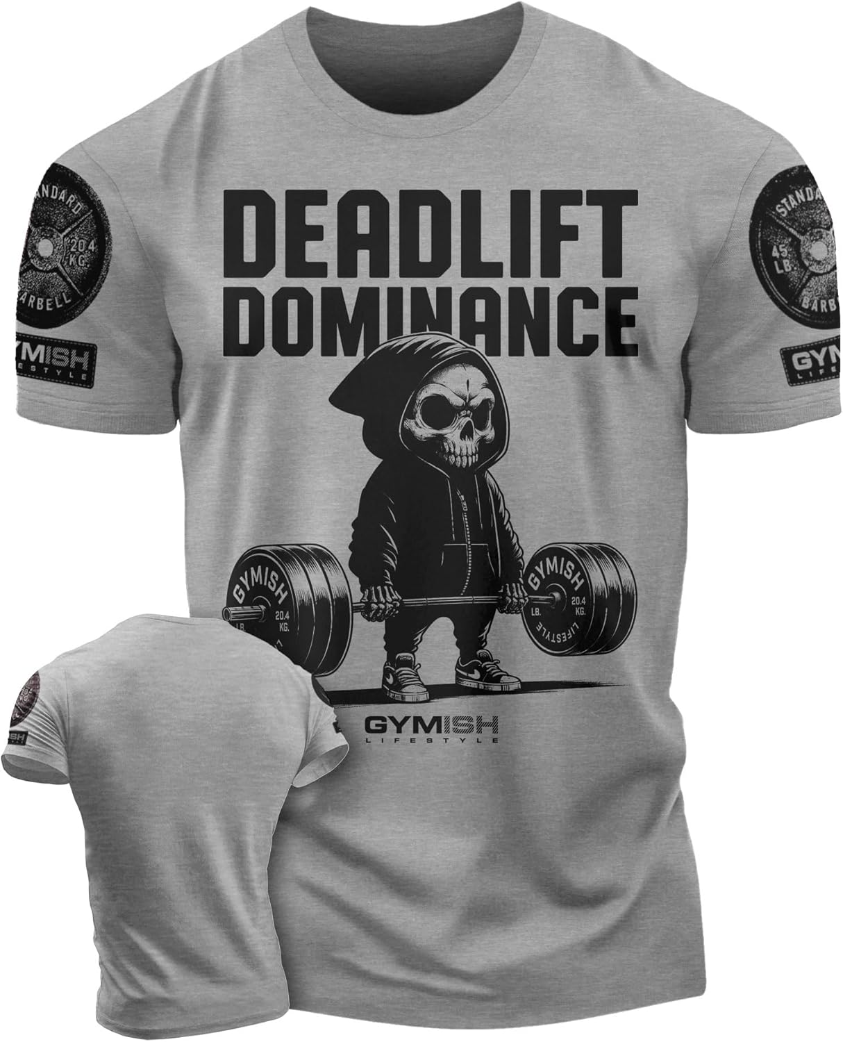 Deadlift Dominance Gymish Lifestyle Workout Gym Shirt for Men Athletic T-Shirt