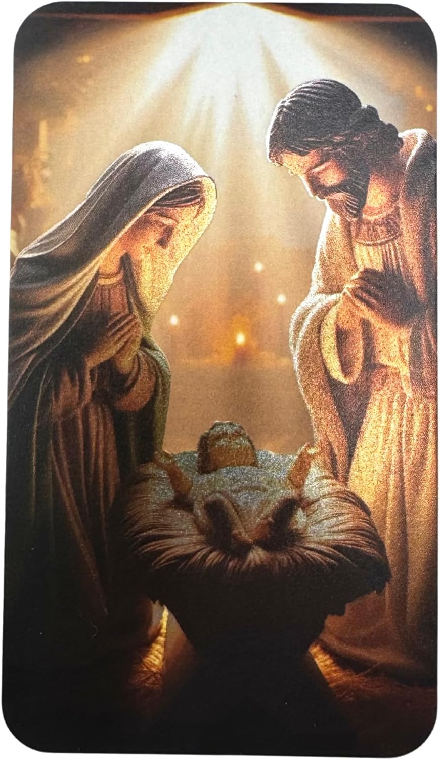 Westmon Works Holy Family Medal Set Italian Metal with Christmas Holy Card Prayer - Image 2