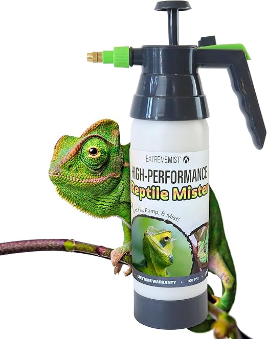 High-Performance Reptile Mister | Ultra-fine Amphibian Sprayer | Terrarium Humidity Fogger | Continuous Gentle Mister | Humidifier for Geckos, Chameleons, Turtles, & Lizards