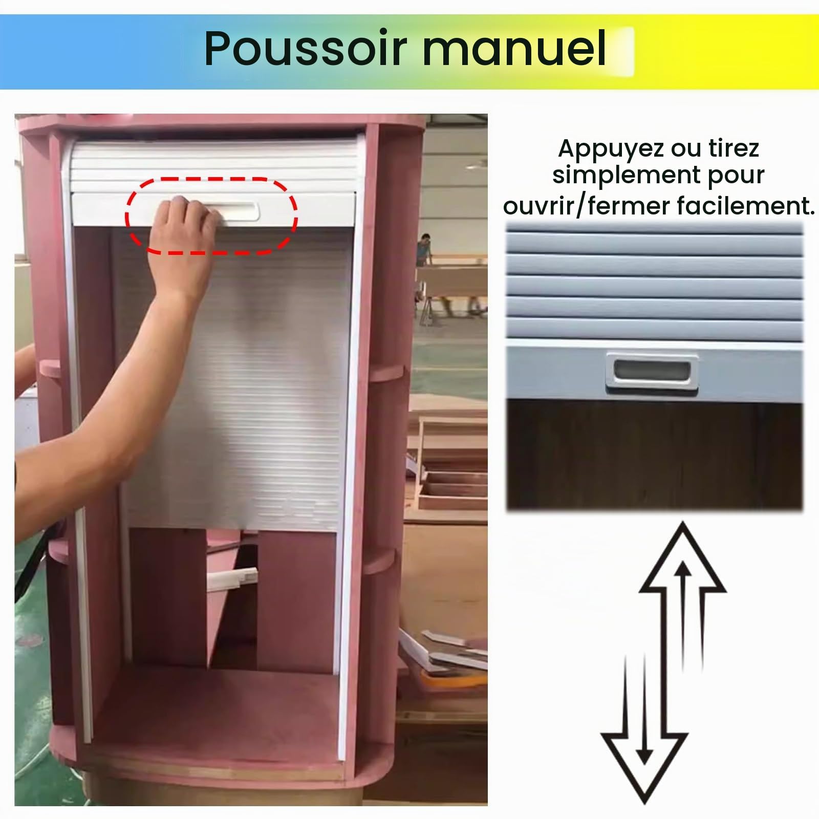 Volet Roulant Pour Meuble De Cuisine Ouverture Par Basculement Vers Le Bas