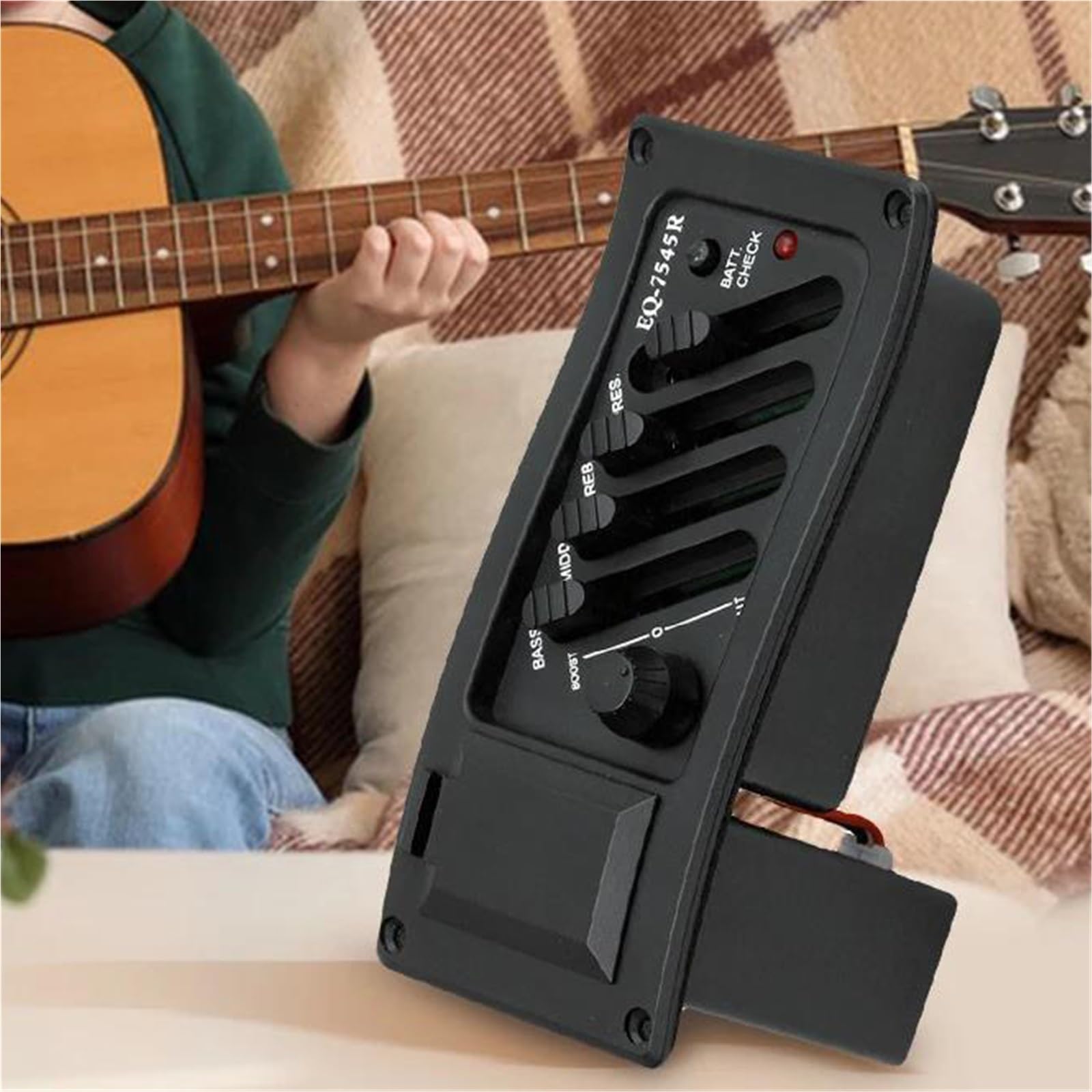 Przetworniki Do Gitary Akustycznej 4-pasmowy Przetwornik Gitarowy Przedwzmacniacz Przetwornik Gitarowy Przedwzmacniacz EQ Tuner Wzmacniacz Equalizer Tuner Gitary Akustyczne