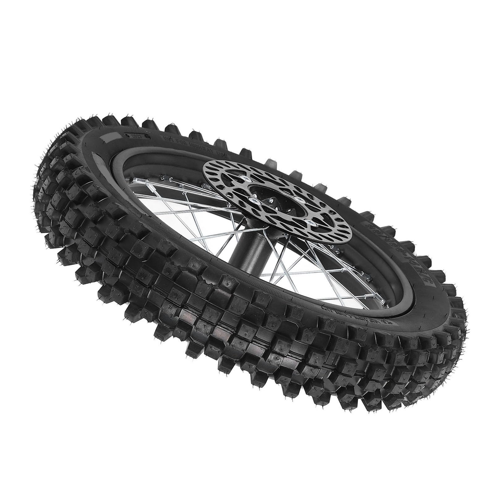 Ensemble de Pneus de Jante de Roue Arrière, Poignée Améliorée pour Tao Kayo TSD 110 TD 125 14 Pouces 90/100-14, Arbre de 15mm (Expédié avec du gaz)