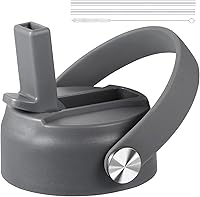 Vista 17 de KMN Tapa de popote para boca ancha Hydro Flask, tapas con popote para Hydroflask de boca ancha de 12, 16, 18, 20, 32, 40 onzas, tapa de popote