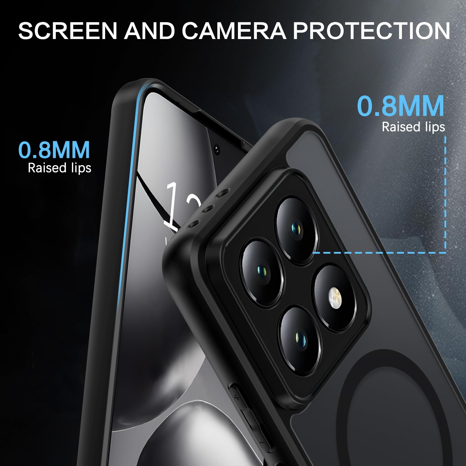 BENTOBEN Cover Magnetica Per Xiaomi 14T 5G – Traslucida Opaca, Antiurto, Compatibile MagSafe