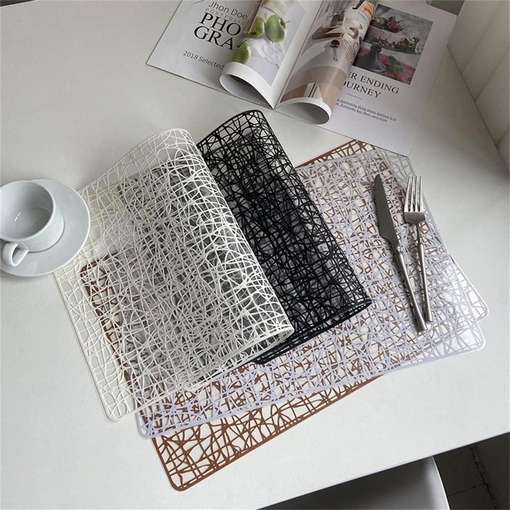 PVC Placemats Hotel Insulation Mat Restaurant Box Tableware Mat Western Food Mat(D)