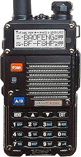 BAOFENG BF-F8HP (UV-5R 3rd Gen) 8-Watt Dual Band Two-Way Radio (136-174MHz VHF & 400-520MHz UHF) Includes Full Kit with Large Battery