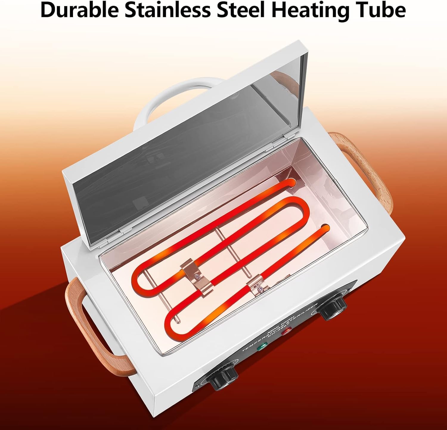 Caja de Limpieza de Herramientas de Metal de Alta Temperatura, 1.5L 300W Esterilizador de Utensilios de Peluquería y Tatuaje con Temperatura y Tiempo Ajustables para Spa, Salones, Peluquerías
