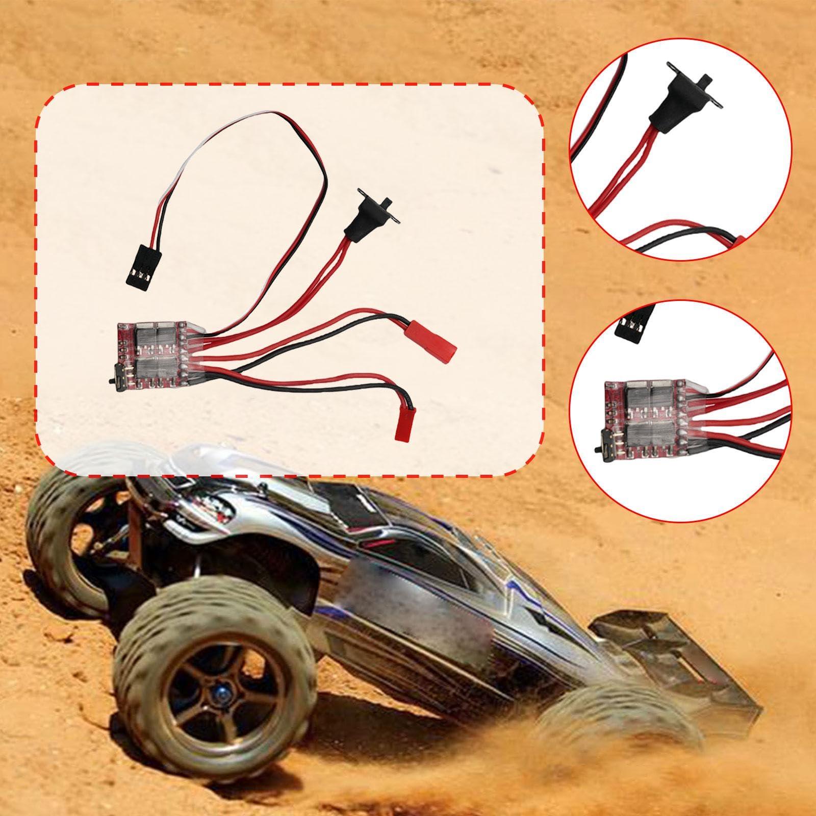 kowaku 20A Brushed ESC Brushed Motor Spare Part,Accessories,High Performance,Parts Electric Speed Controller for 1/12 1/16 Truck Car