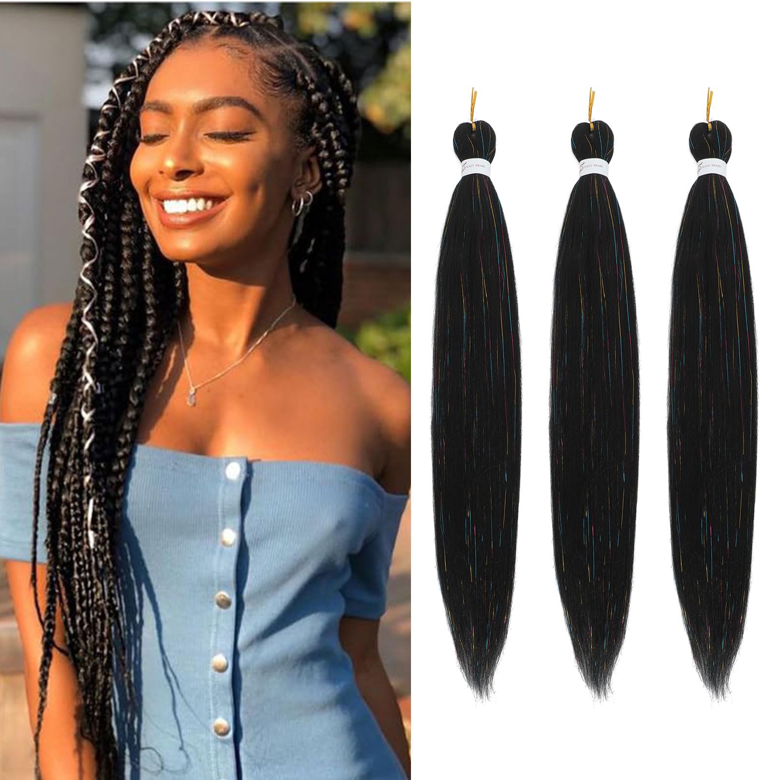 Easy Braid Pre stretched Braiding Hair Extensions