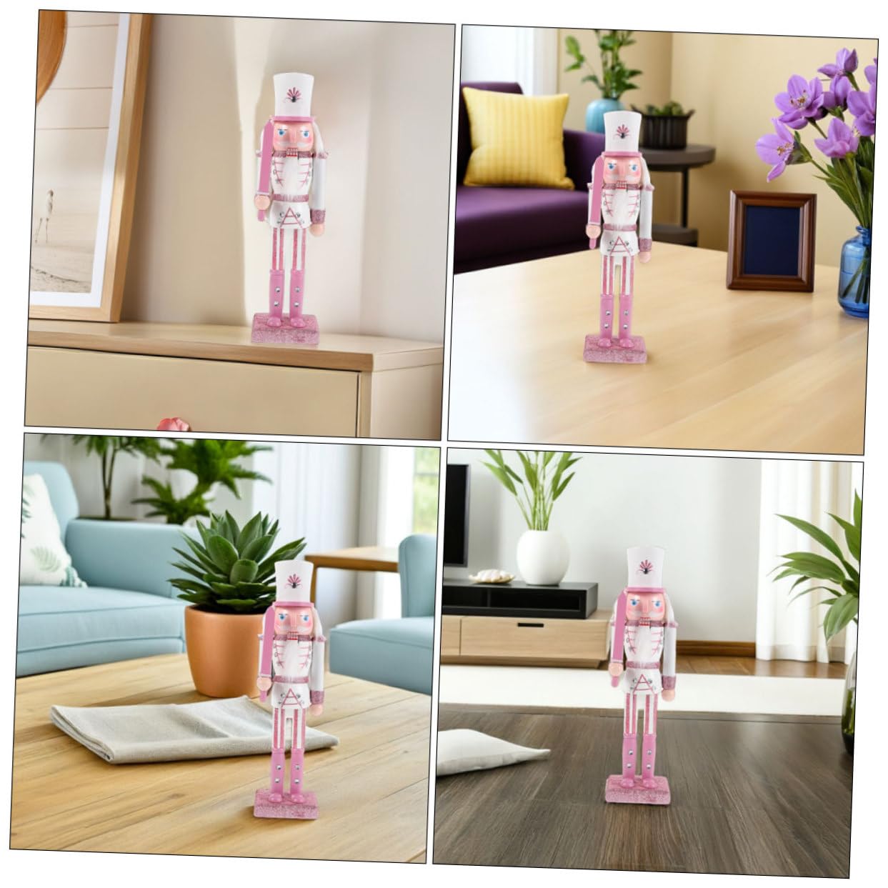 Alipis 2pezzi Schiaccianoci di Natale Soldato di Legno Figura Natalizia Tradizionale Decorazione per Scaffali Giocattolo da Collezione per Ragazzo Ragazza Ragazza