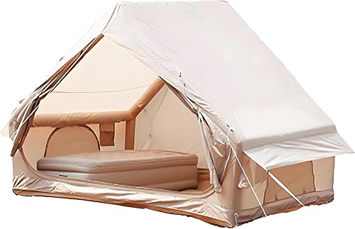 Tienda de campaña inflable impermeable mejorada 2025 para 5-8 personas, no necesita montaje, casa de lujo glamping, tienda de campaña inflable de