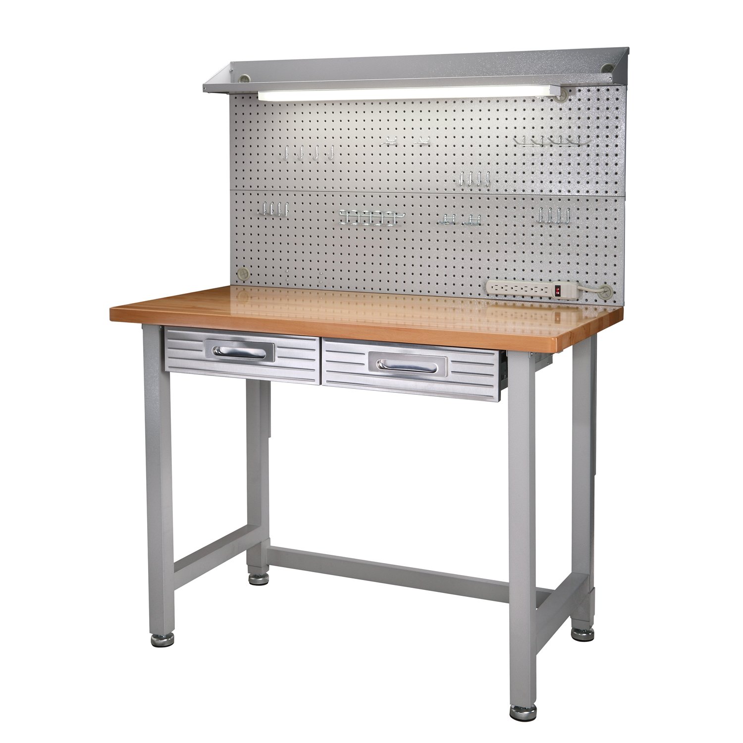 Seville Classics Workbench, 122 x 61 x 166 cm, Granite