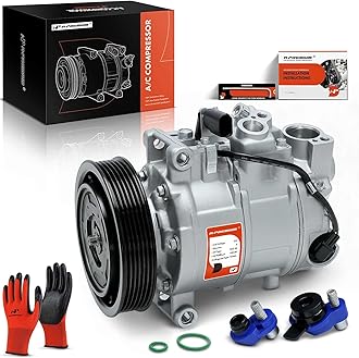 A-Premium Air Conditioner AC Compressor with Clutch Compatible with Audi A6 2006-2011, A6 Quattro, Q5 2009-2012, S4 S5 3.0L 2010-2012