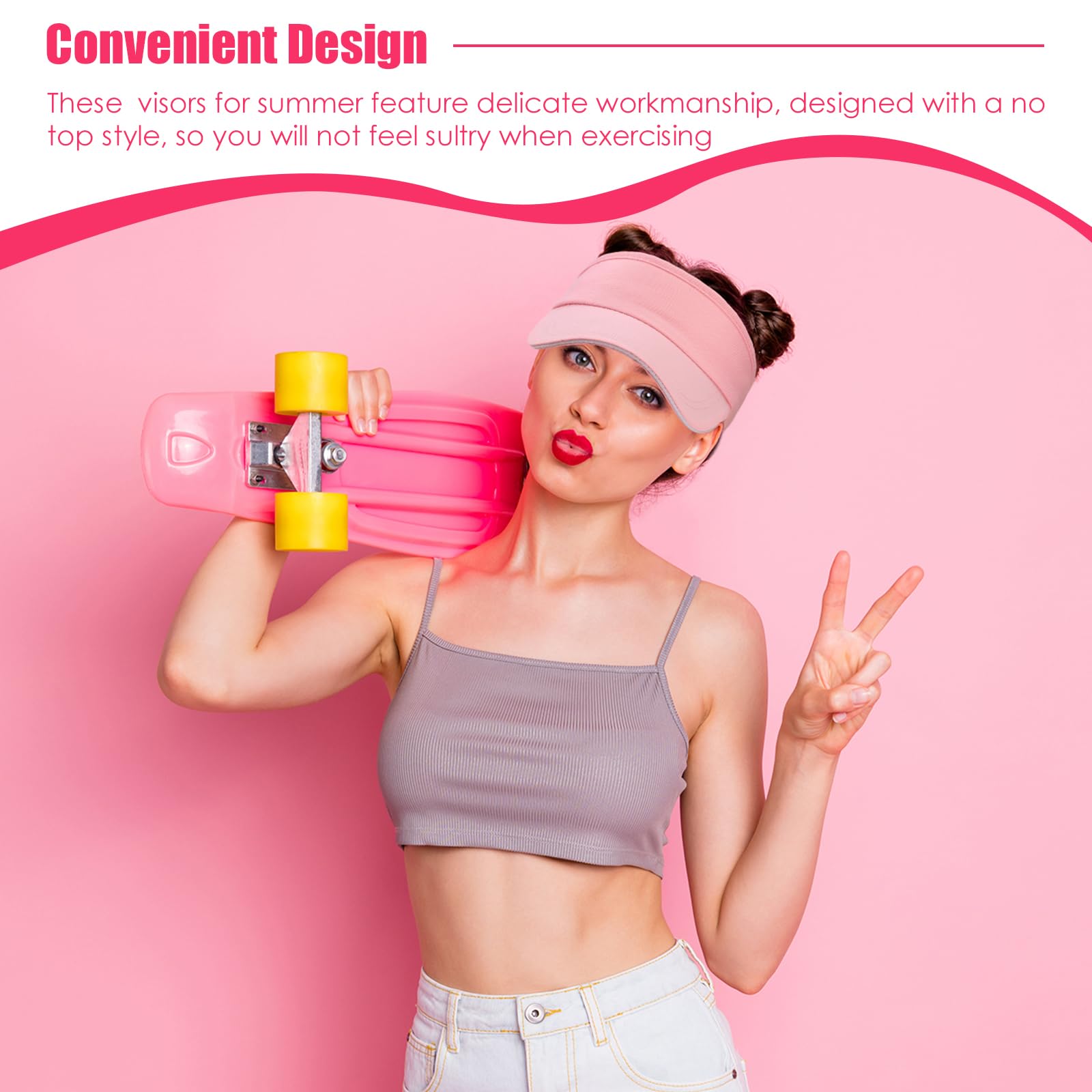24 pezzi visiera bulk per le donne cappello da sole visiere cappelli sport protezione UV visiera cappello per gli uomini tennis baseball Golf Caps Bulk