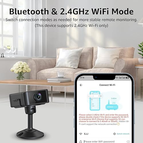 Miniatura 5 de Cámara oculta 4K espía con visión nocturna, duración de la batería 4H, alertas de detección de movimiento, almacenamiento SDCloud, control de