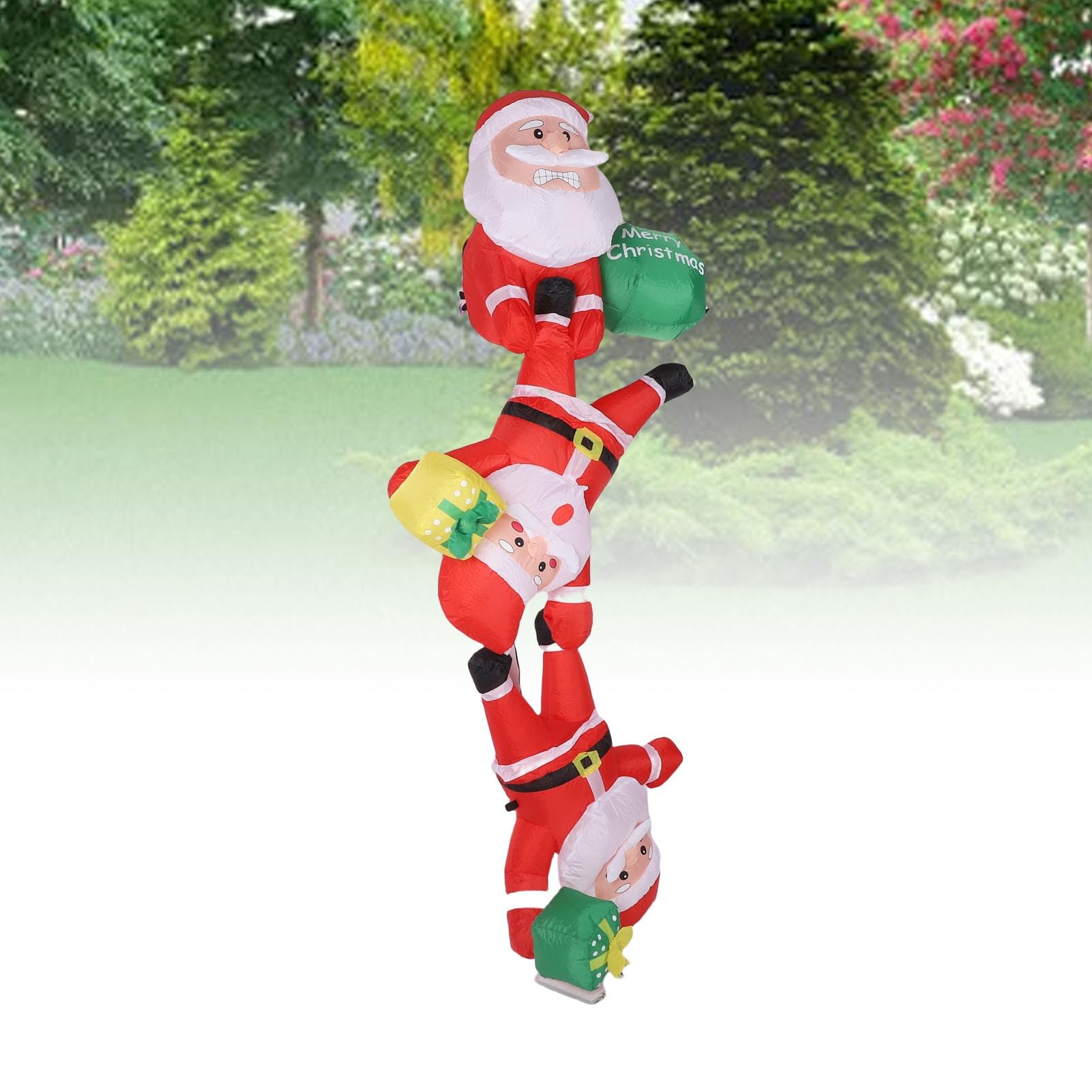 WINH Nadmuchiwany Ojciec Wspinaczkowy, Ojciec, IP44 Dowód Wodny Nadmuchiwany Xmas do Dekoracji ściany (wtyczka UE 220-240v)