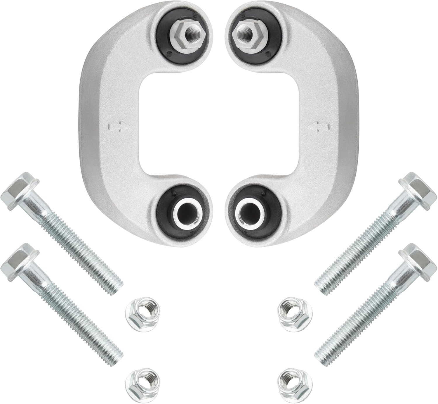 4Pcs Suspension Kit Front Stabilizer Sway Bar Link + Outer Tie Rods End Links Fit For Audi A4 / A4 Quattro 2005-2009, RS4 2007-2008, S4 2005-2009 Replace# K80842 K80843 ES800269