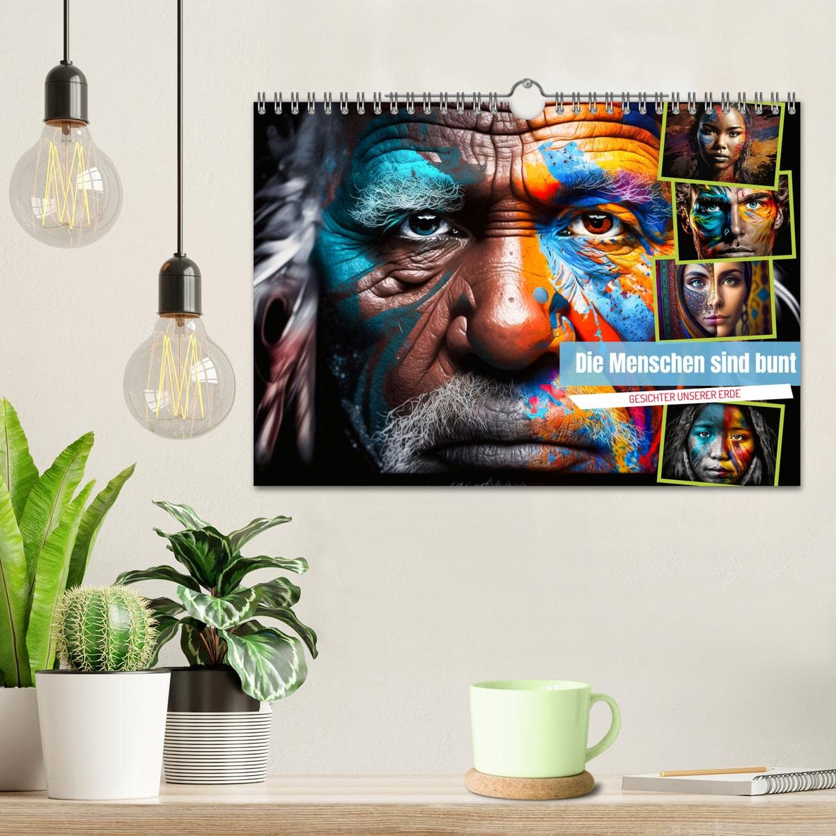 Die Menschen sind bunt (Wandkalender 2026 DIN A4 quer), CALVENDO Monatskalender: Erleben Sie die Magie der Farben und Krativität in diesen einmaligen Bildern
