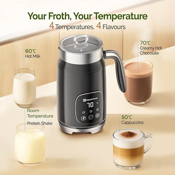 Maestri House Electric Milk Frother 400ml Smart Touch