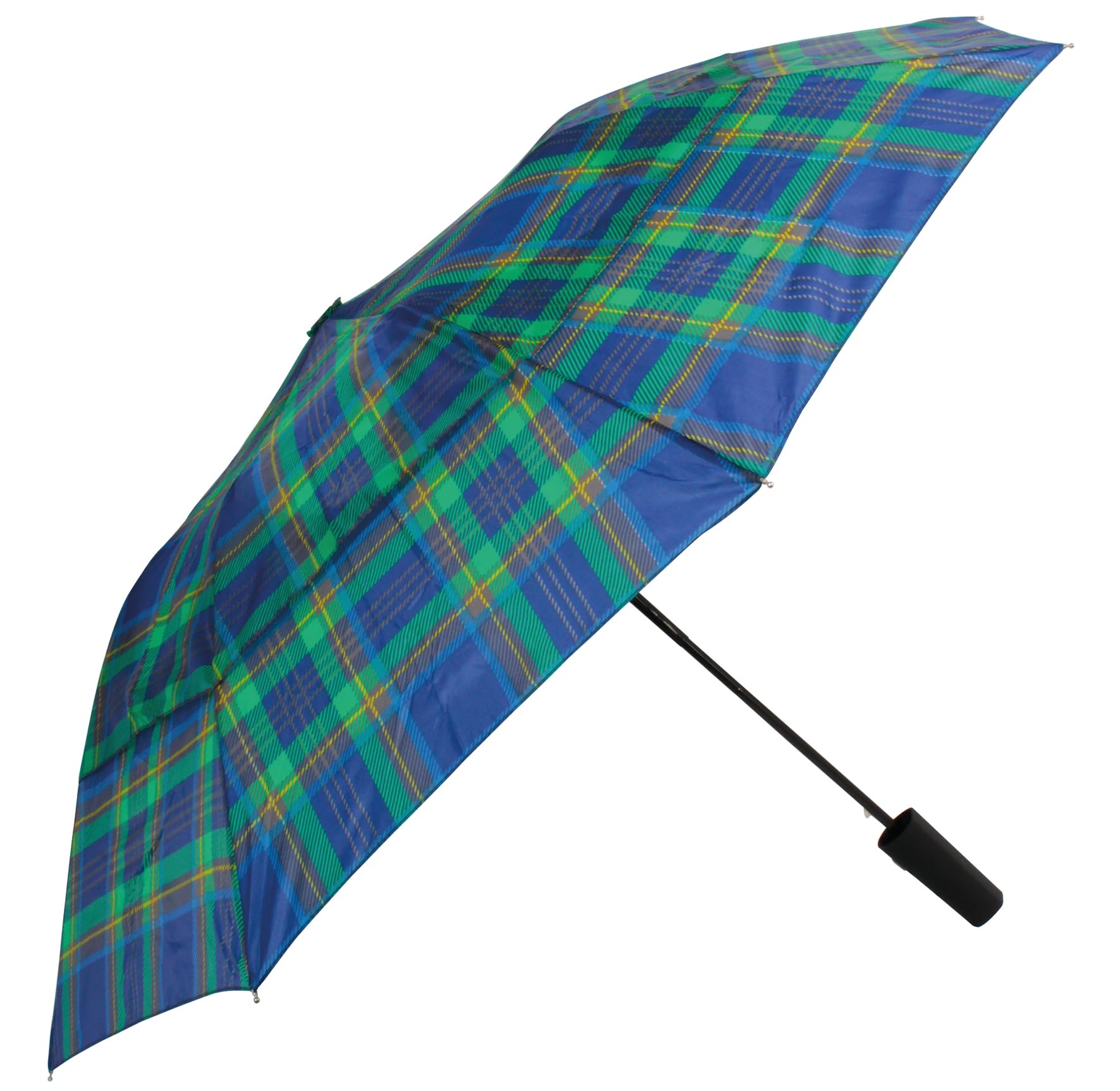 Coopers of Stortford - Windproof Umbrella with Vented Canopy, Sturdy Frame & Rubberised Grip Handle - Compact Folding Umbrella with Carry Sleeve and Shoulder Strap