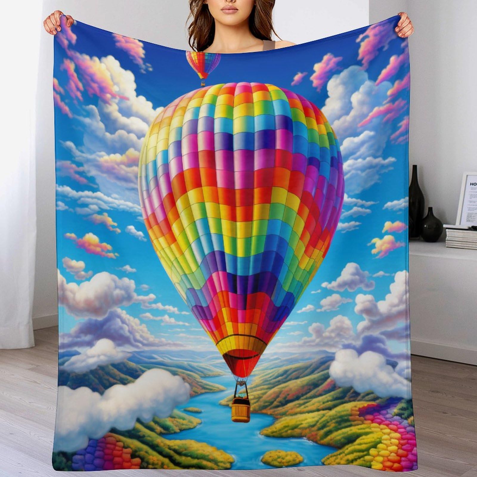 Couverture montgolfière lit et canapé pour des soirées cocooning et douillettes