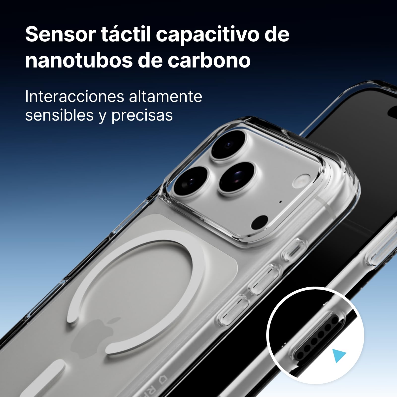 RhinoShield Funda Clear Apta para MagSafe e iPhone 17 Pro MAX | Fuerza magnética superior, tecnología antiamarilleamiento, alta claridad, resistente a golpes y grado militar.