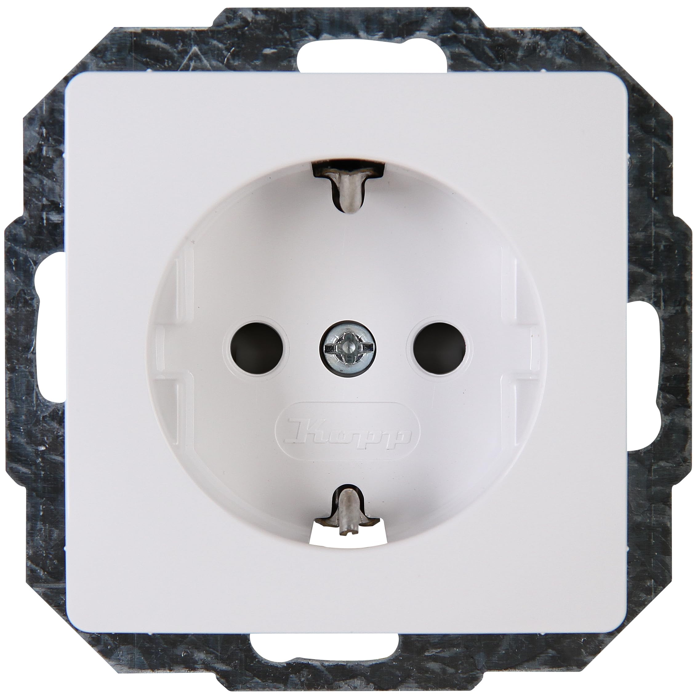 Kopp 945717081 - Presa Schuko doppia Rivo con elevata protezione da