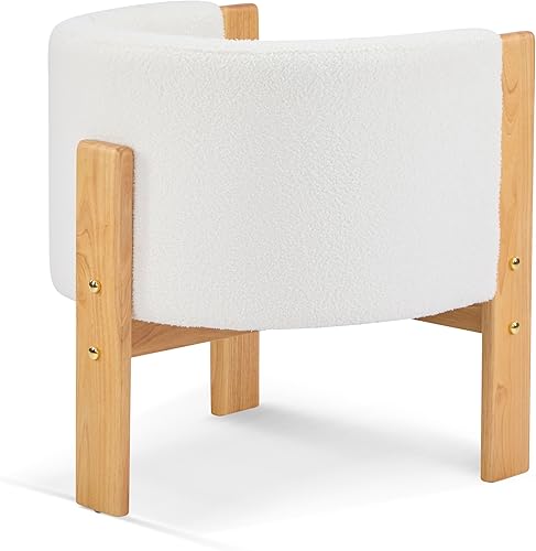 Miniatura 8 de Dining Chairs Set of 2 Modern Armchairs with Rubber Wood Frame for Dining Room Living Room Kitchen Bedroom Desk Chair Table & Chair Sets 225lbs