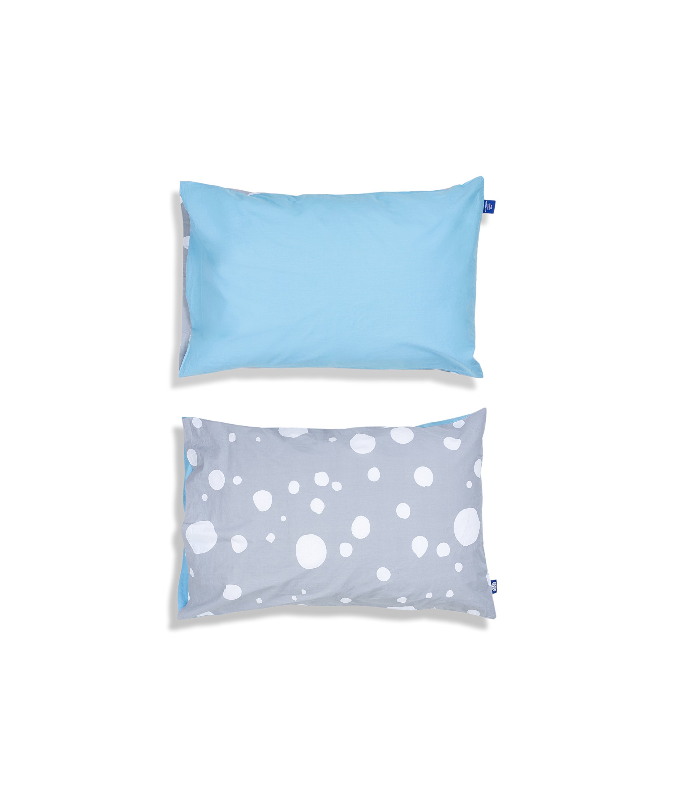 100% algodón orgánico Cuna Juego de cama (azul – Moony)