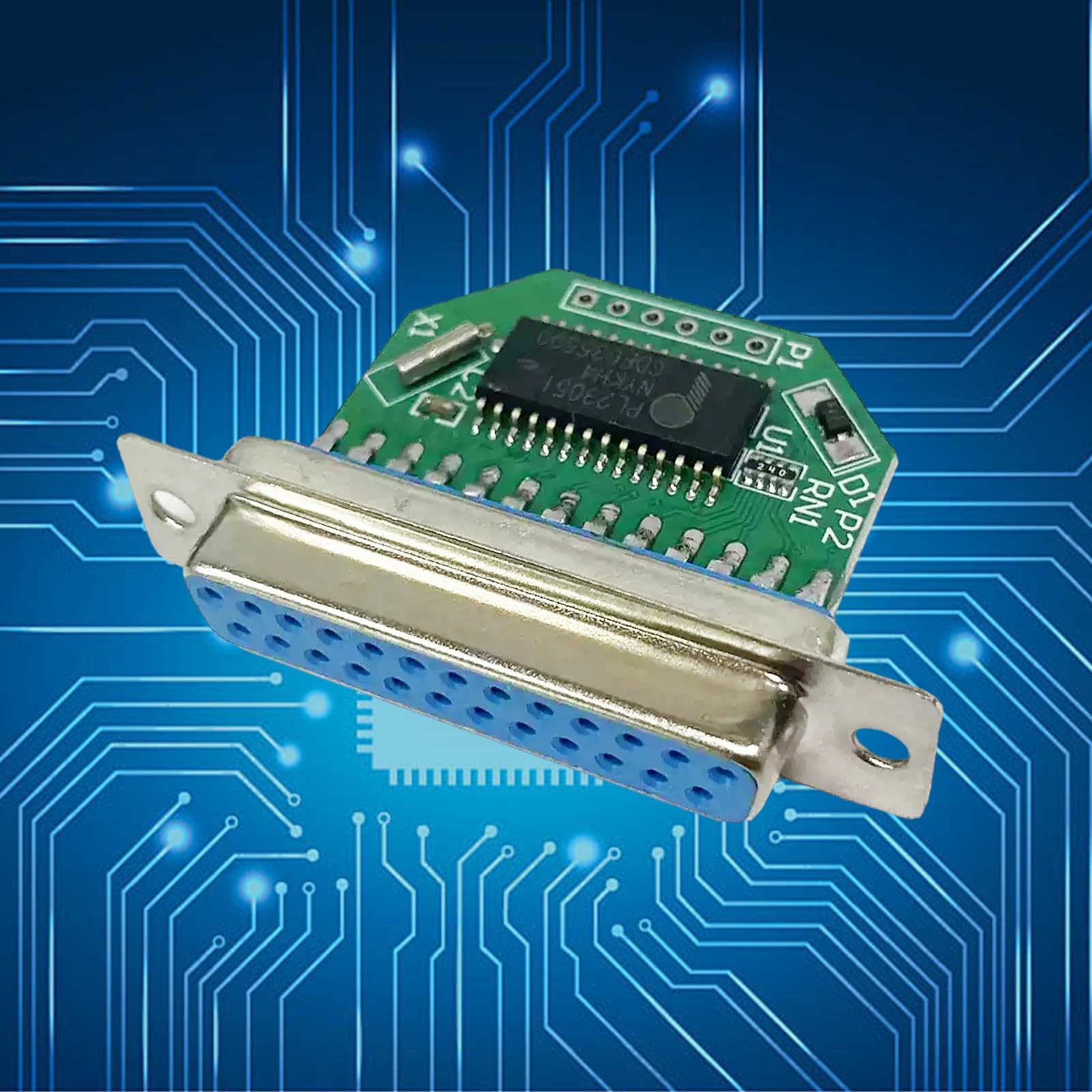 PL2305 Petit module convertisseur parallèle USB vers 25 broches 36 broches pour imprimantes plus anciennes avec adaptateur Plug and Play Arrange USB vers port parallèle