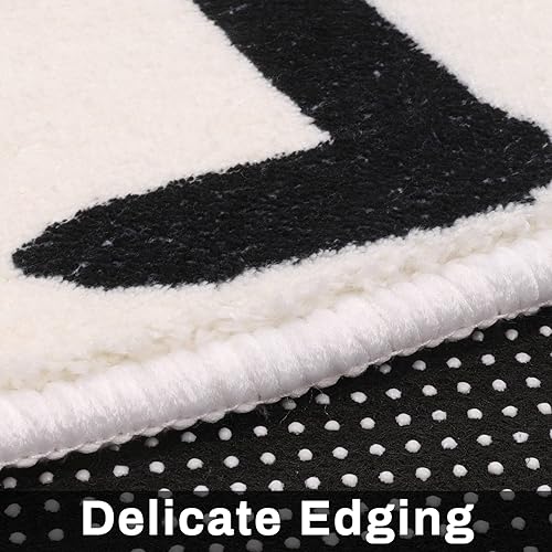 Miniatura 4 de LIVEBOX ABC Alfombra Redonda para Sala de Juegos Alfabeto Tapete de Juego, Alfombra Circular Lavable Educacional Alfombra de Guardería para