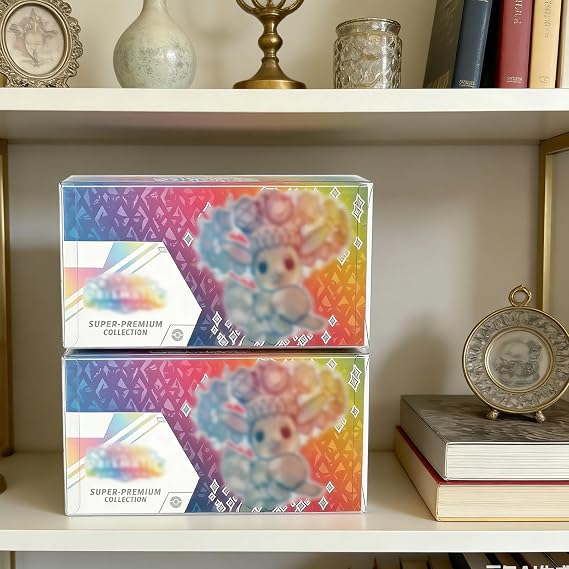Rainmae 3 Pack SPC Plastic Protectors for Prismatic Evolutions Super Premium Collection Box, Thick Display Box Compatible with Prismatic Evolutions Super Premium Collection Box Ultimate Collectible