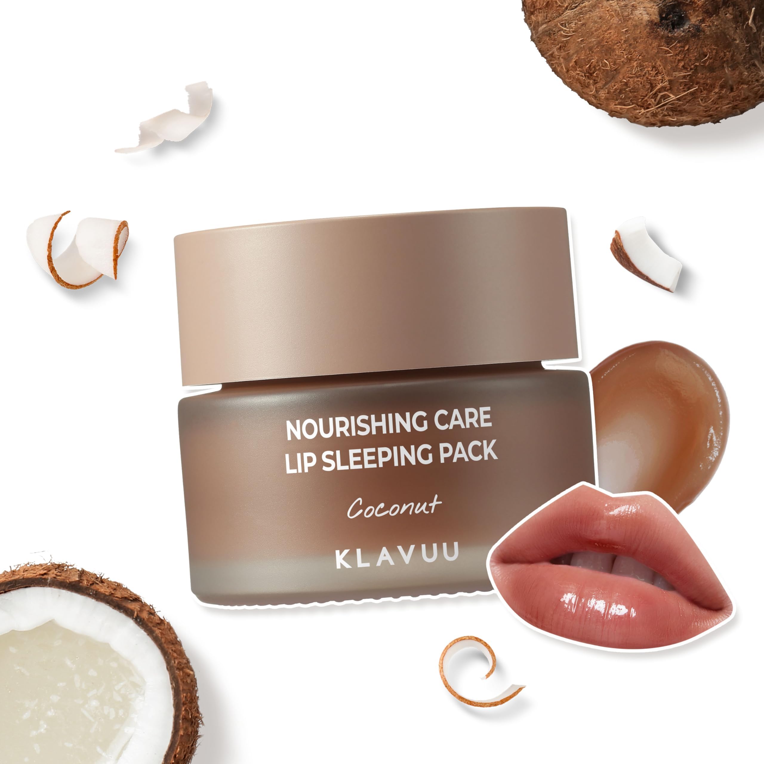 Lip Mask Sleeping Pack (0.7oz) – Overnight Deep Hydrating Korean Lip Balm Treatment for Very Dry, Chapped Lips | Lip Lightening & Plumping with Instant Hydration | Gentle Exfoliating (Coconut)