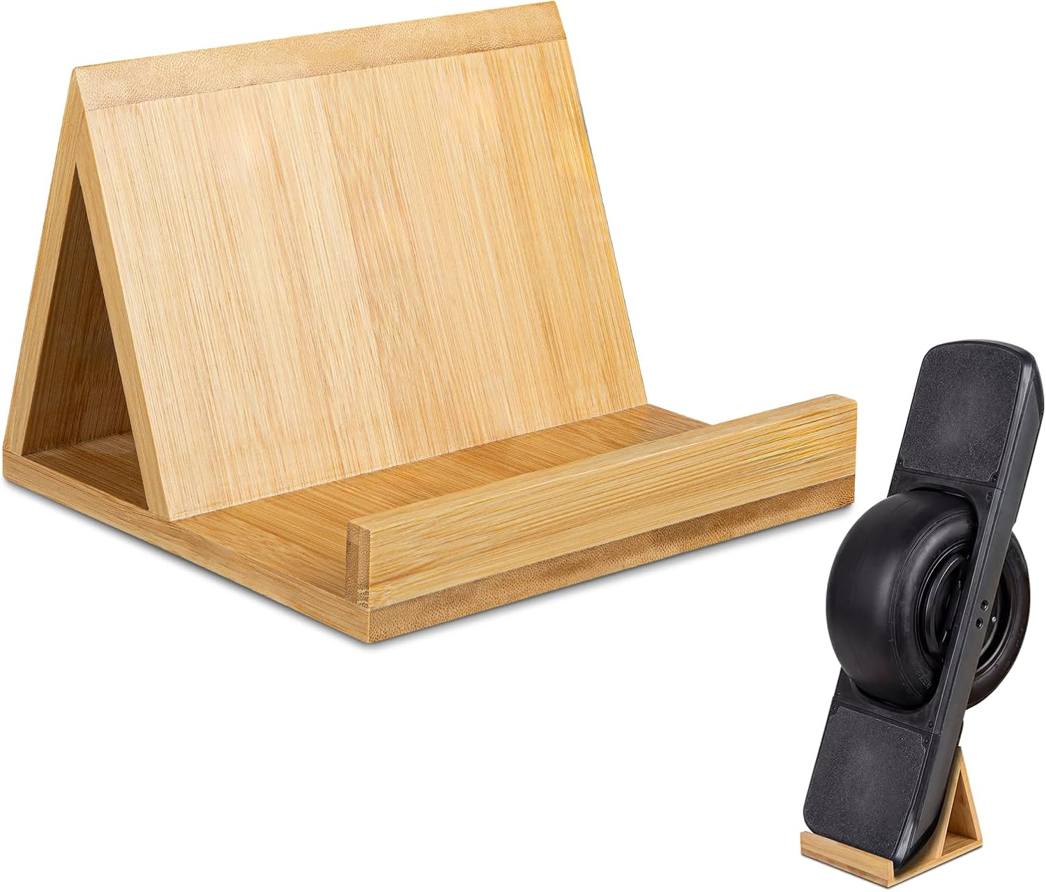 Heavy-Duty Stand Compatible with Onewheel Pint S/XR/GT, Wooden Skateboard Storage Rack with Wide Base, Electric Board Parking Stand