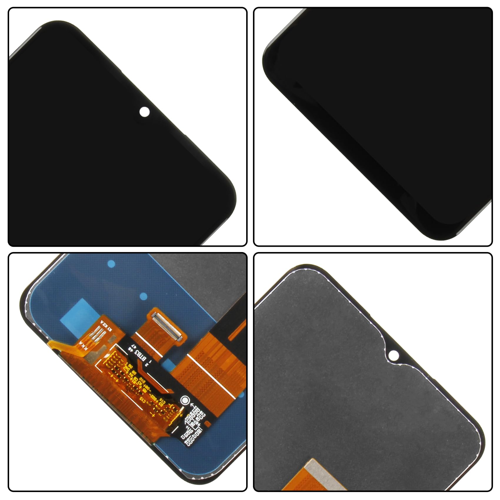 ARSSLY Display per Cubot P80, LCD Schermo per Cubot P80 6.58 Pollici, LCD Display Touch Screen Digitizer Full Assembly con Riparazione Kit, Nero Senza Telaio