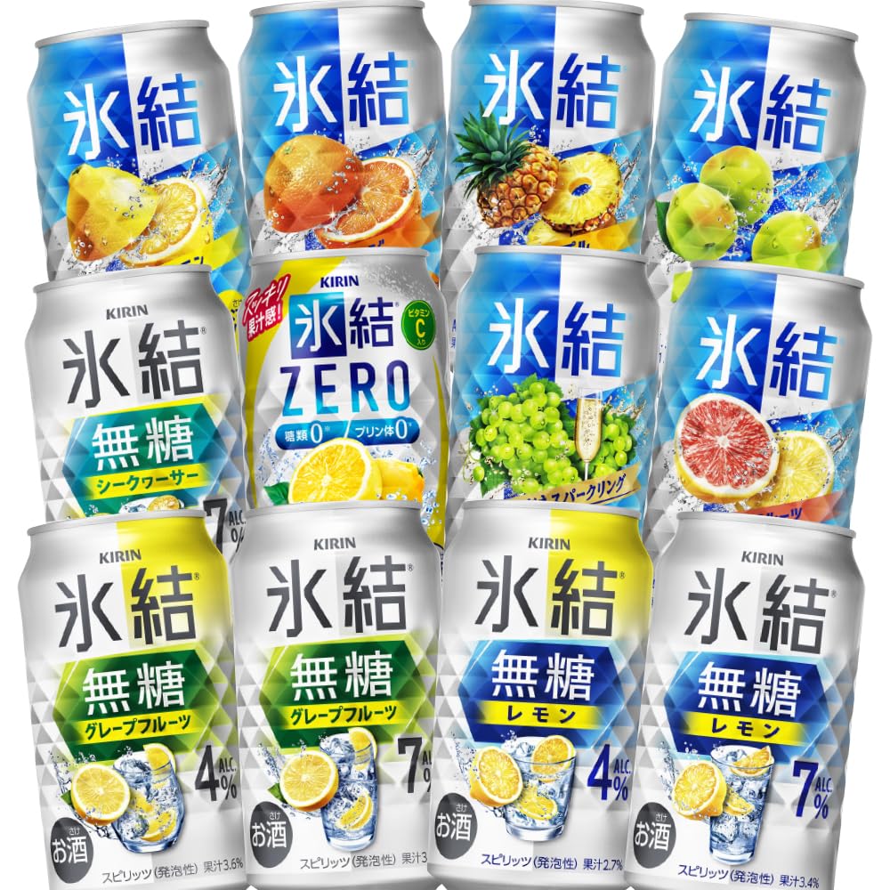 Amazon.co.jp: キリン 氷結 350ml缶 アソート 12種類×各2本 計24本（1